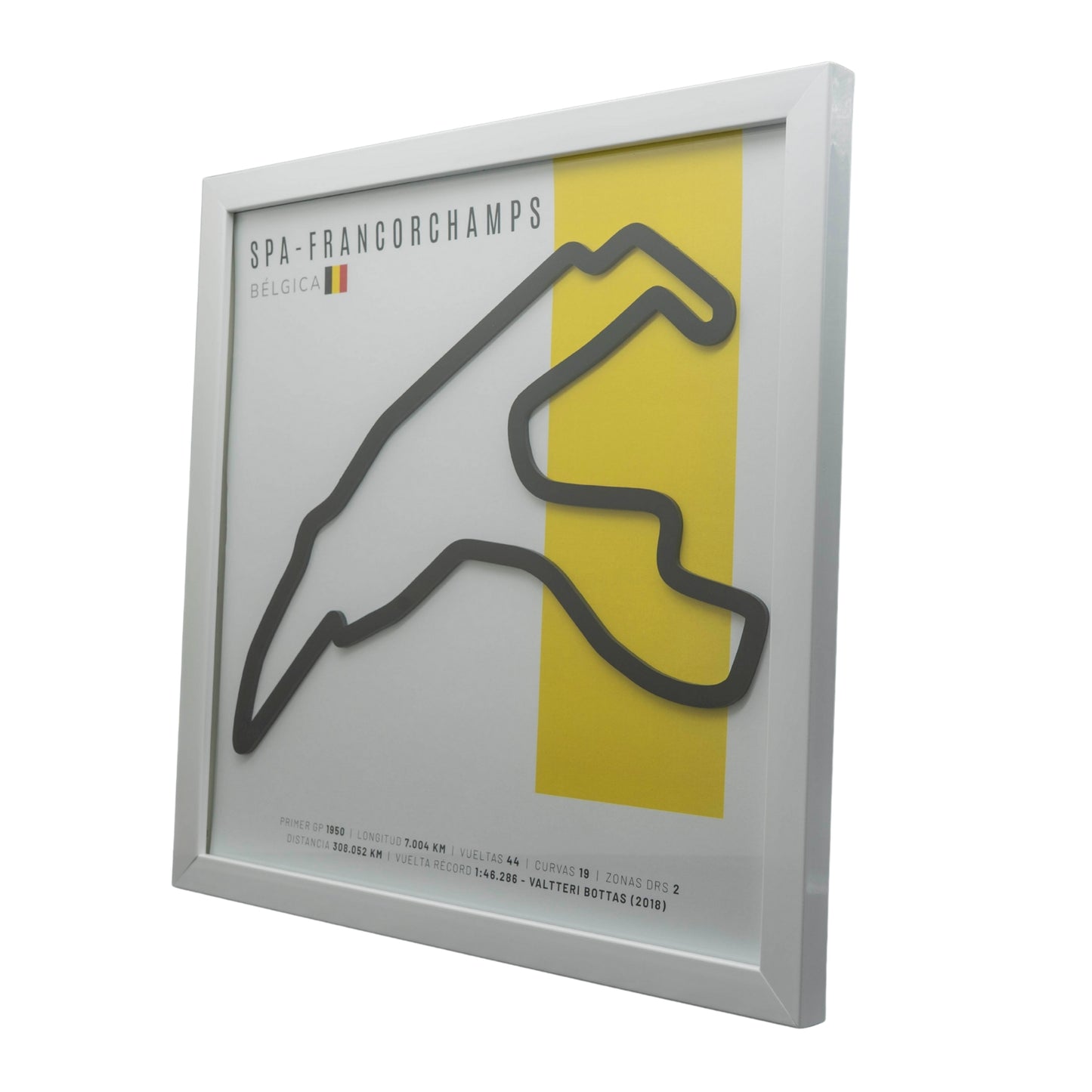 F1 – Circuit de Spa-Francorchamps (Bélgica) | Circuito 3D enmarcado