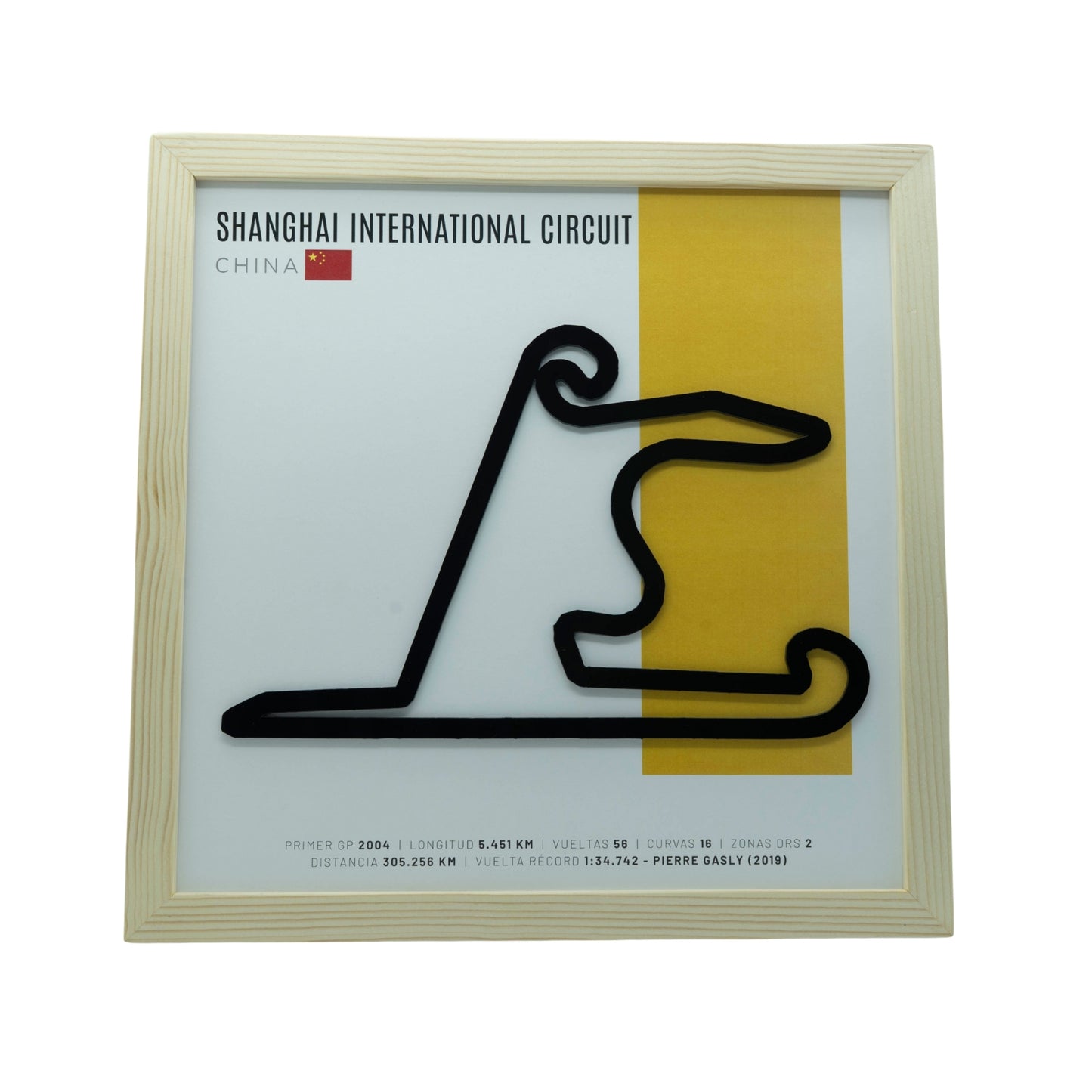 F1 – Shanghai International Circuit (China) | Circuito 3D enmarcado