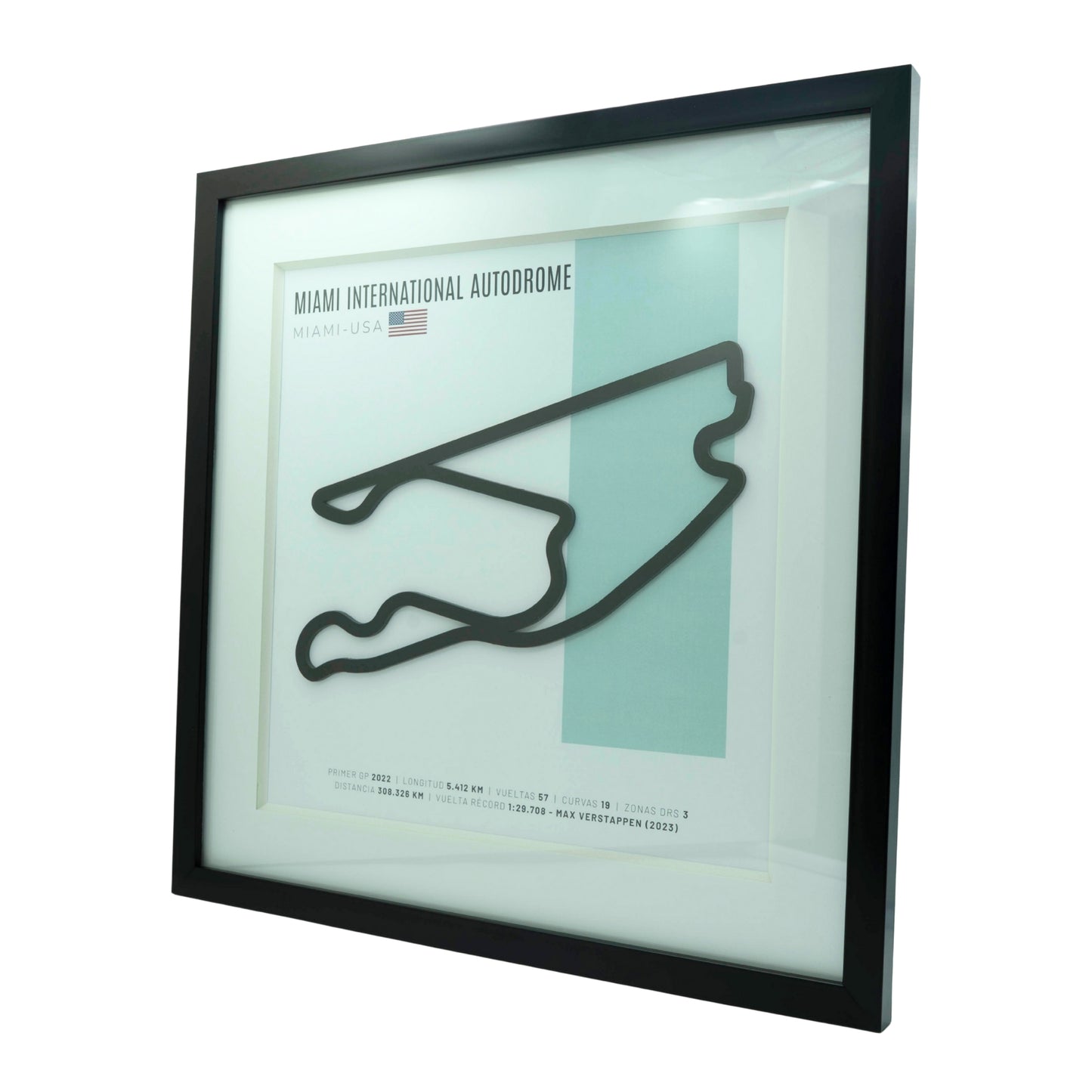 F1 – Miami International Autodrome (Estados Unidos) | Circuito 3D enmarcado
