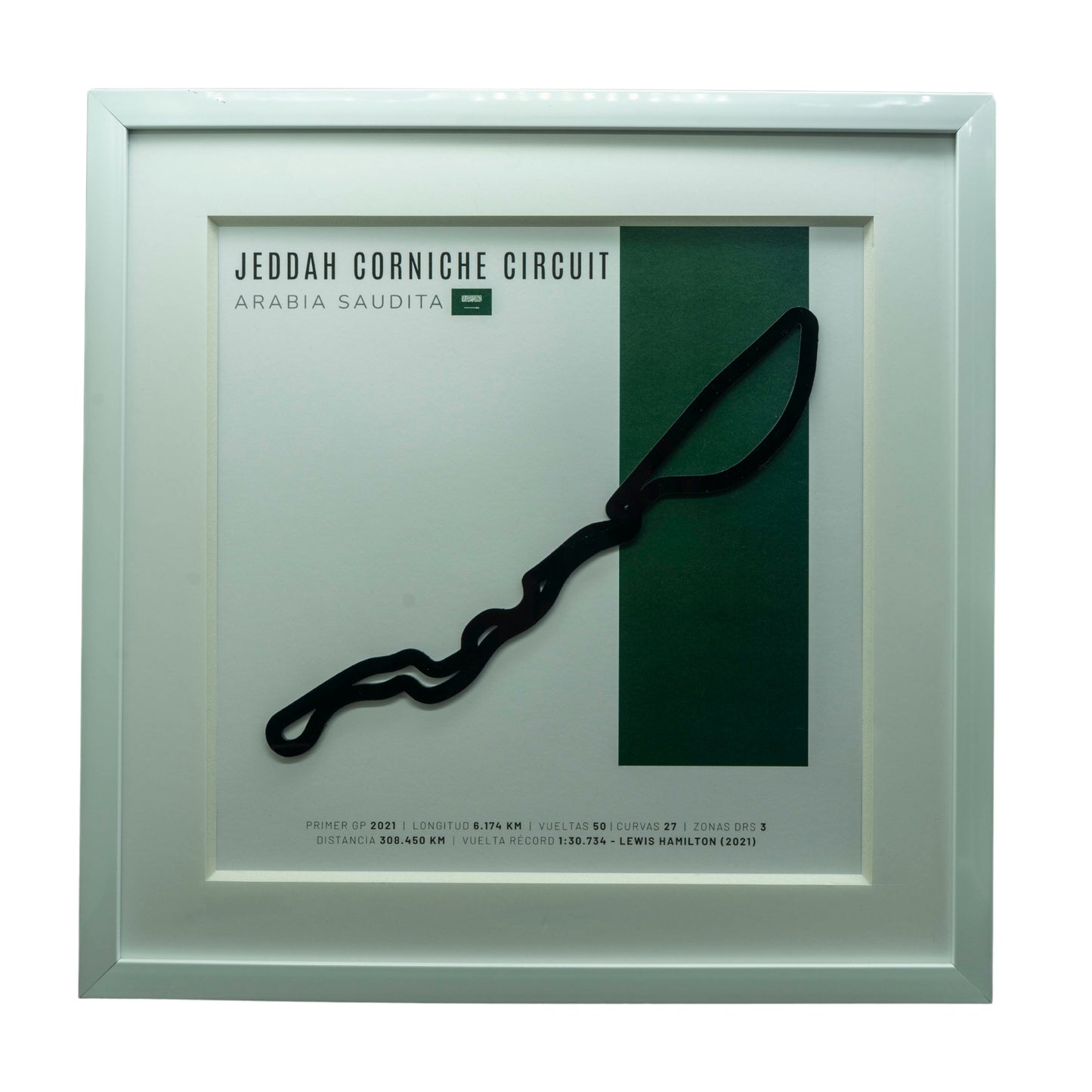F1 – Jeddah Corniche Circuit (Arabia Saudita) | Circuito 3D enmarcado