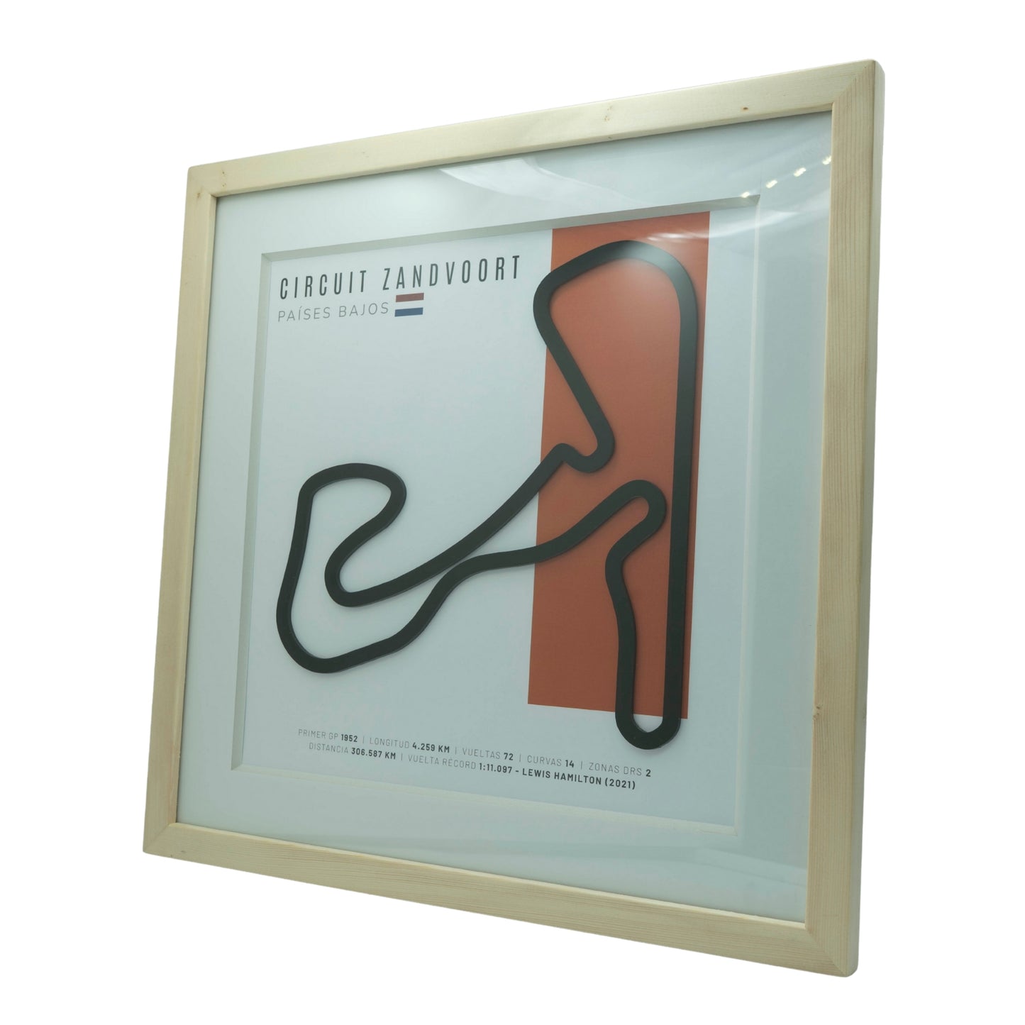 F1 – Circuit Zandvoort (Países Bajos) | Circuito 3D enmarcado