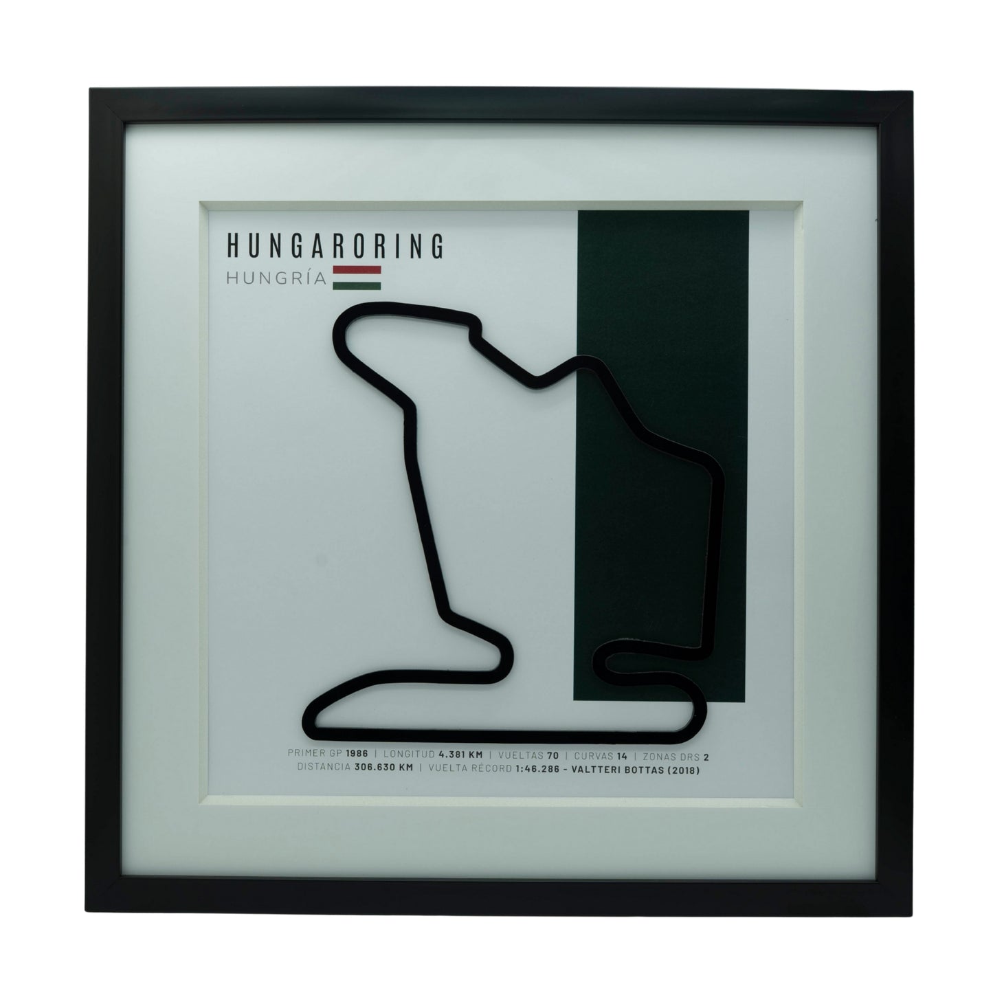 F1 – Hungaroring (Hungría) | Circuito 3D enmarcado