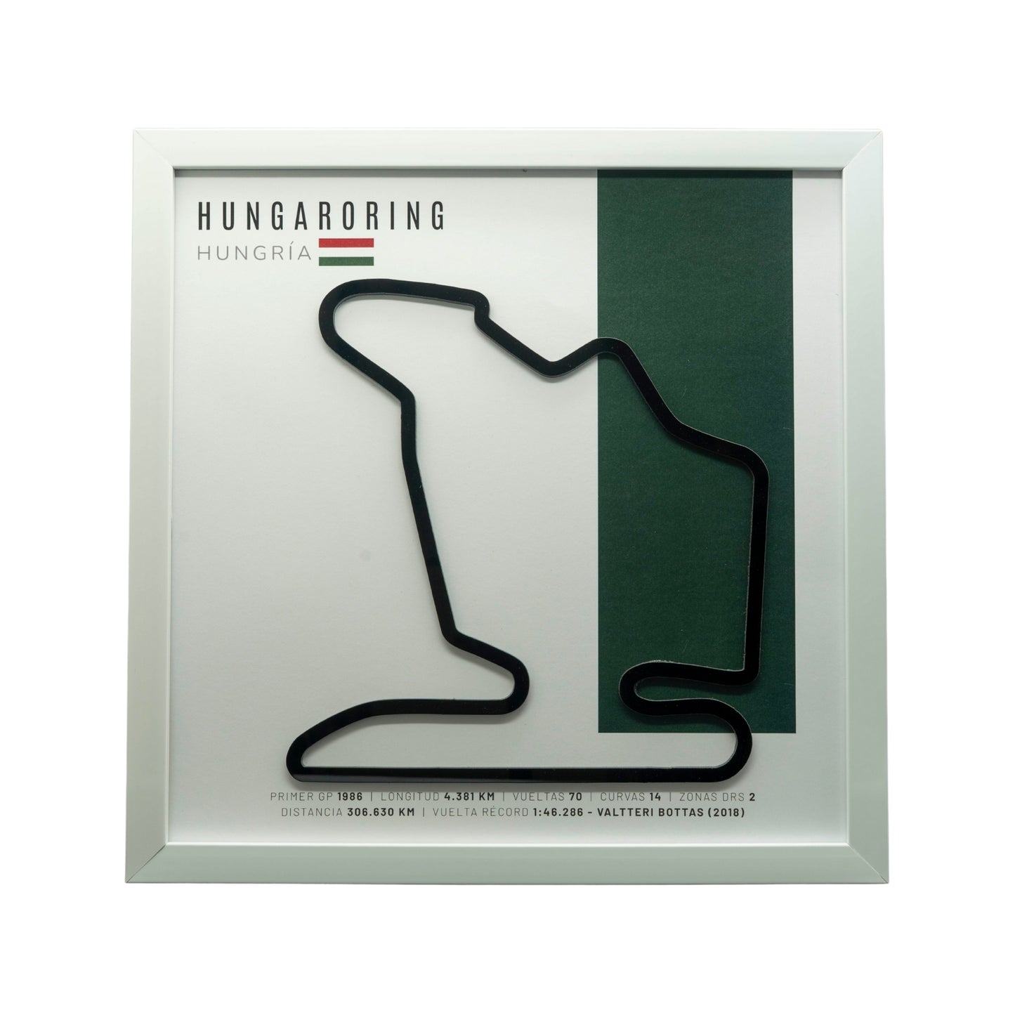 F1 – Hungaroring (Hungría) | Circuito 3D enmarcado