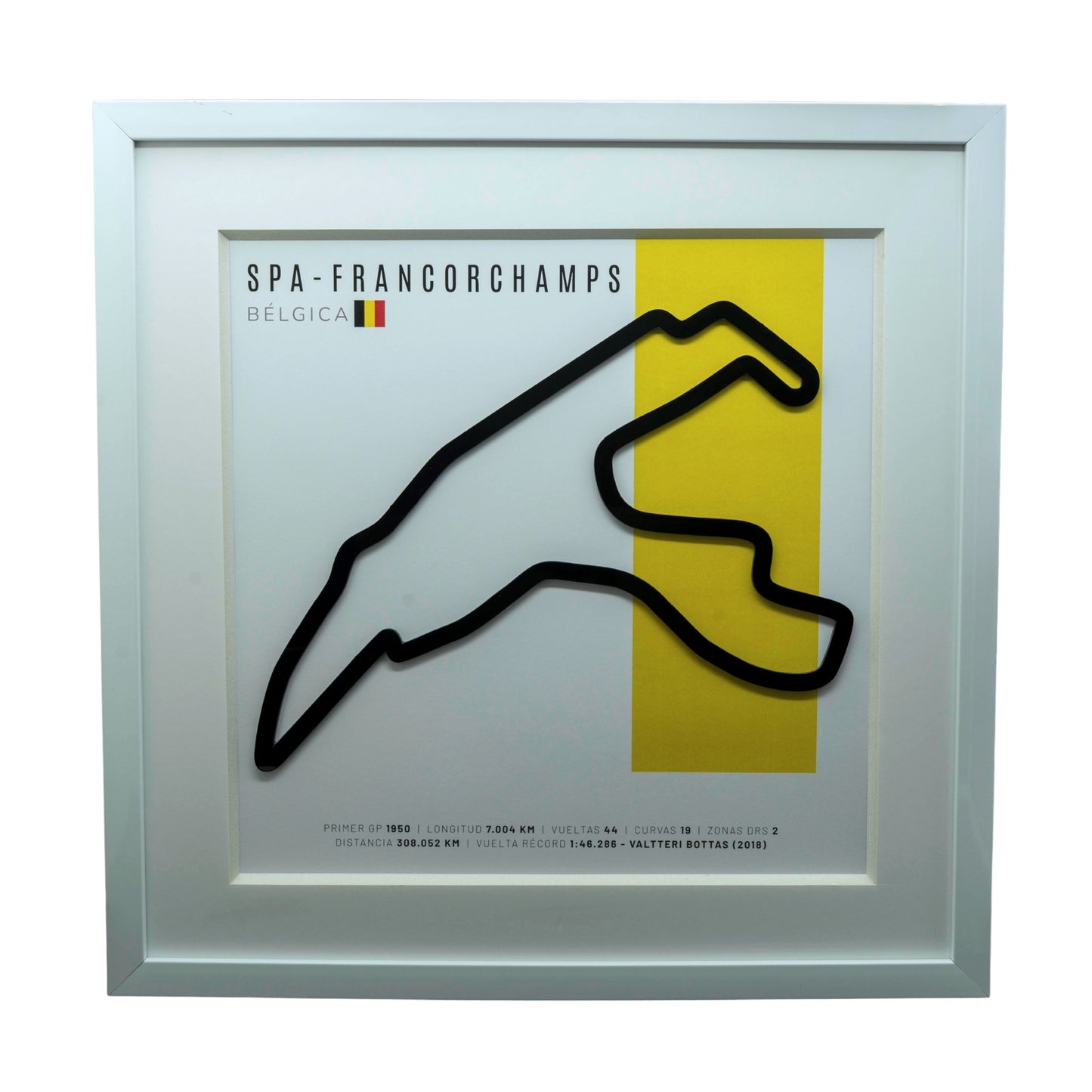 F1 – Circuit de Spa-Francorchamps (Bélgica) | Circuito 3D enmarcado