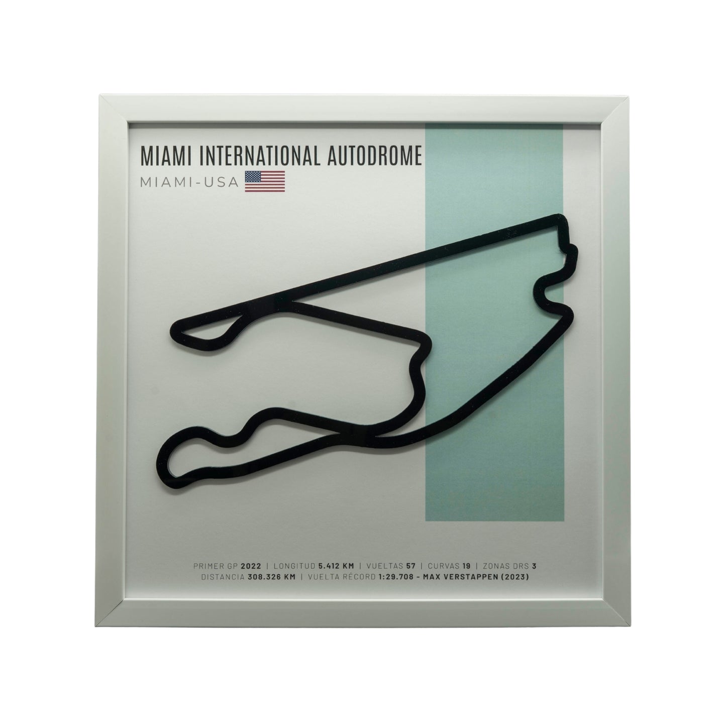F1 – Miami International Autodrome (Estados Unidos) | Circuito 3D enmarcado