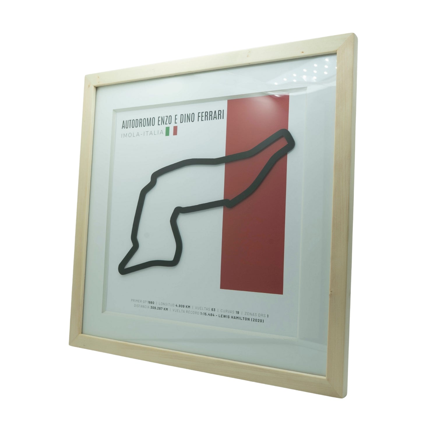 F1 – Autodromo Enzo e Dino Ferrari (Italia) | Circuito 3D enmarcado