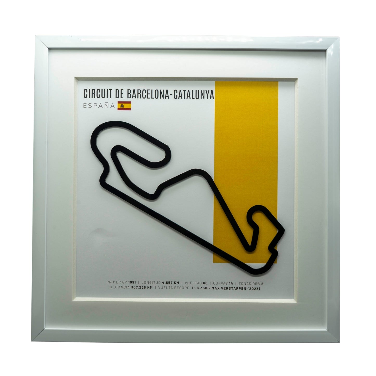F1 – Circuit de Barcelona-Catalunya (España) | Circuito 3D enmarcado