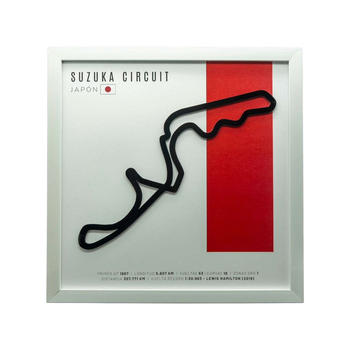 F1 – Suzuka Circuit (Japón) | Circuito 3D enmarcado