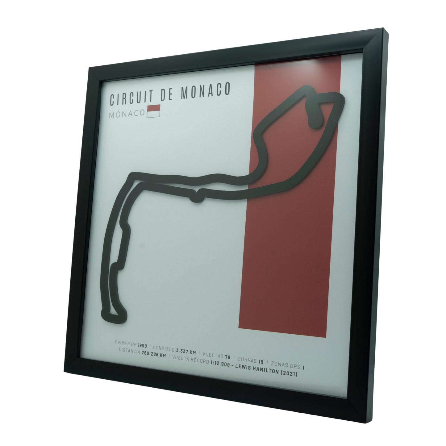F1 – Circuit de Monaco (Mónaco) | Circuito 3D enmarcado