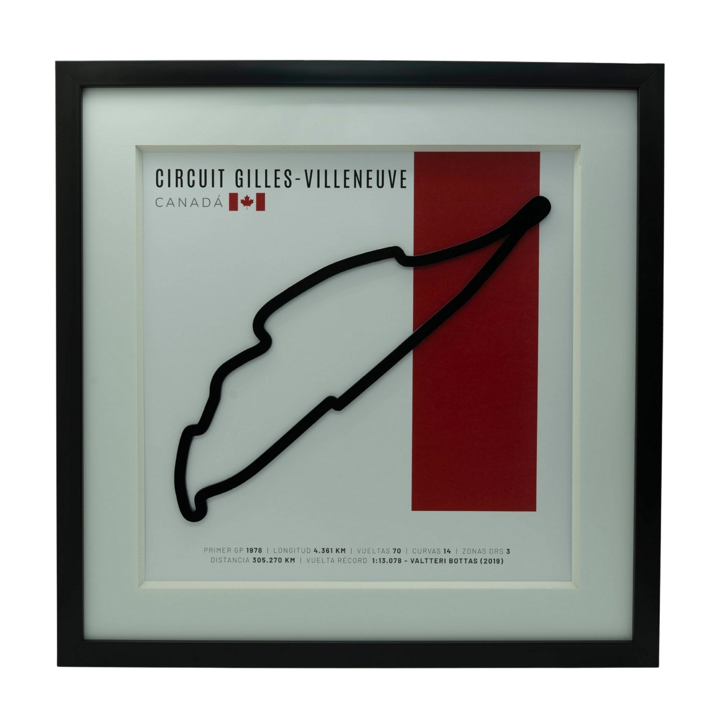 F1 – Circuit Gilles-Villeneuve (Canadá) | Circuito 3D enmarcado