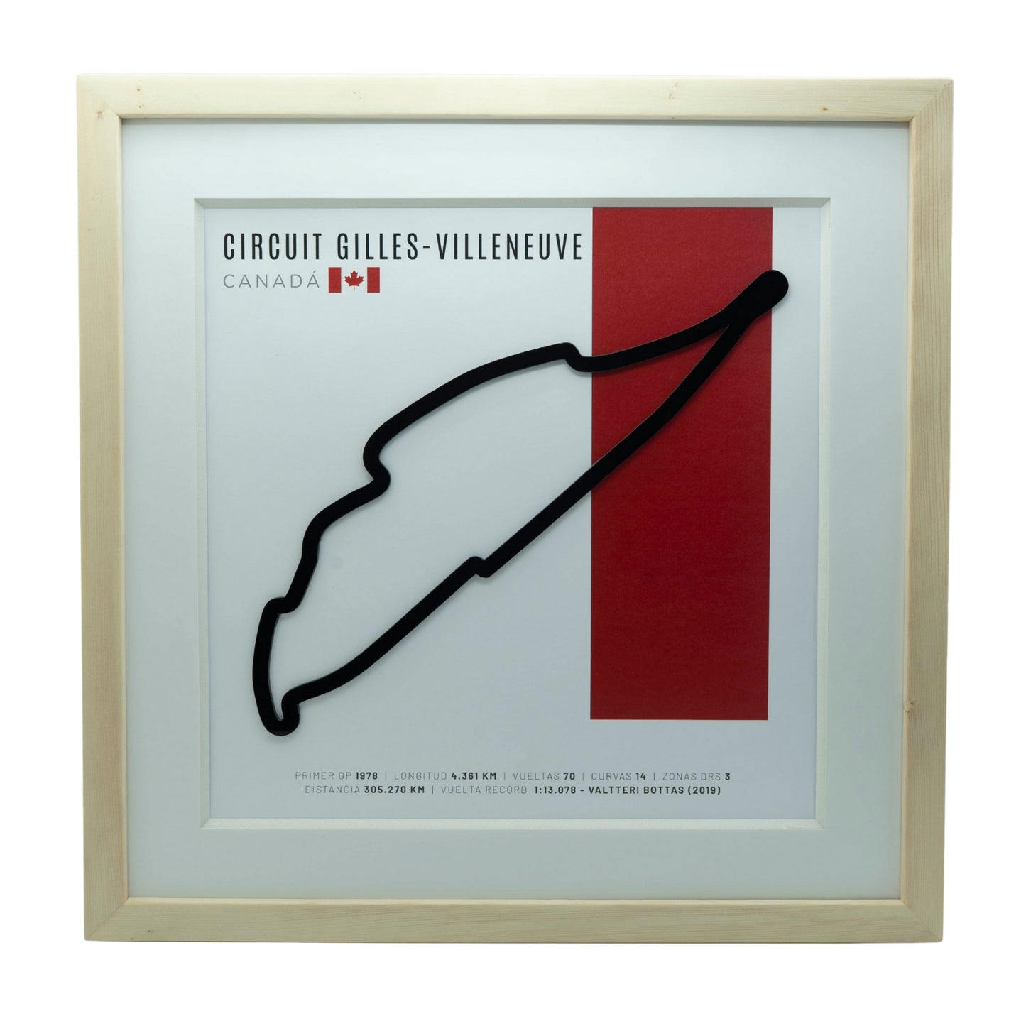 F1 – Circuit Gilles-Villeneuve (Canadá) | Circuito 3D enmarcado