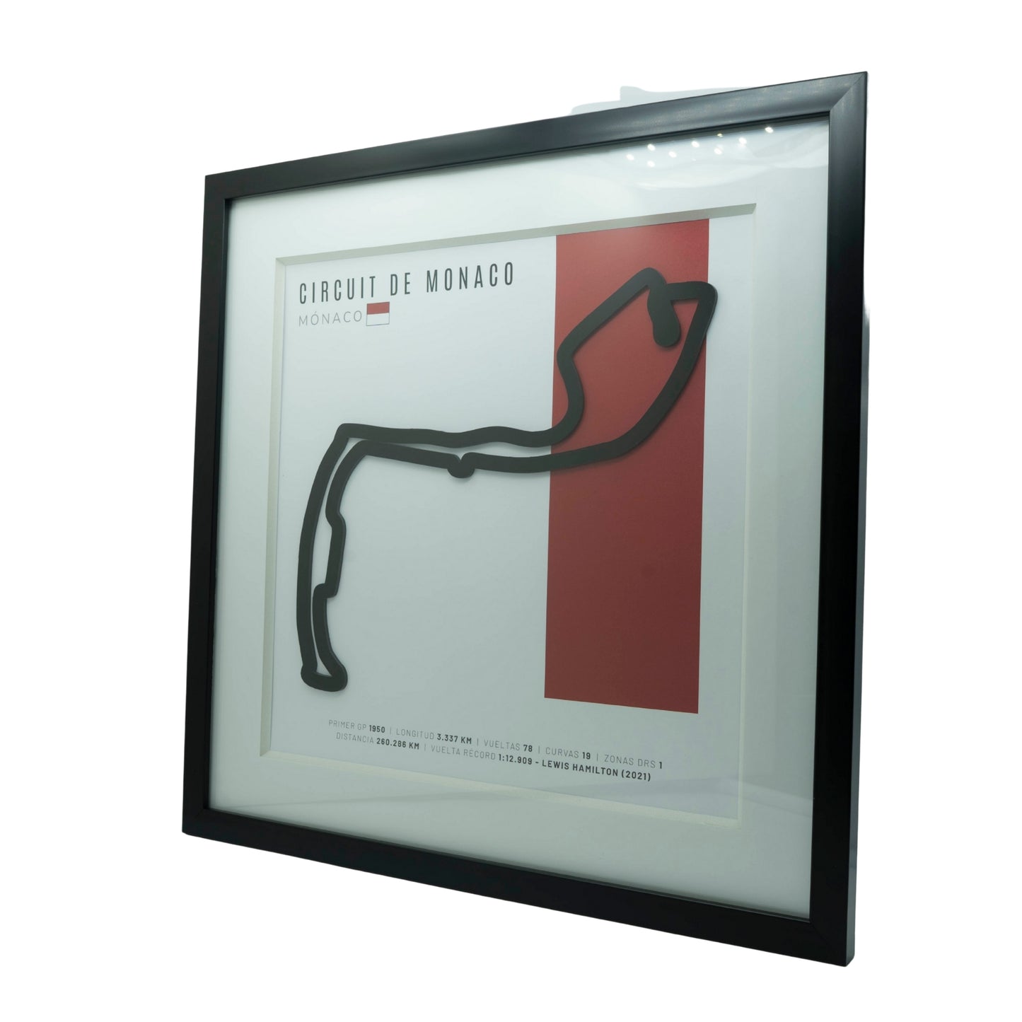F1 – Circuit de Monaco (Mónaco) | Circuito 3D enmarcado