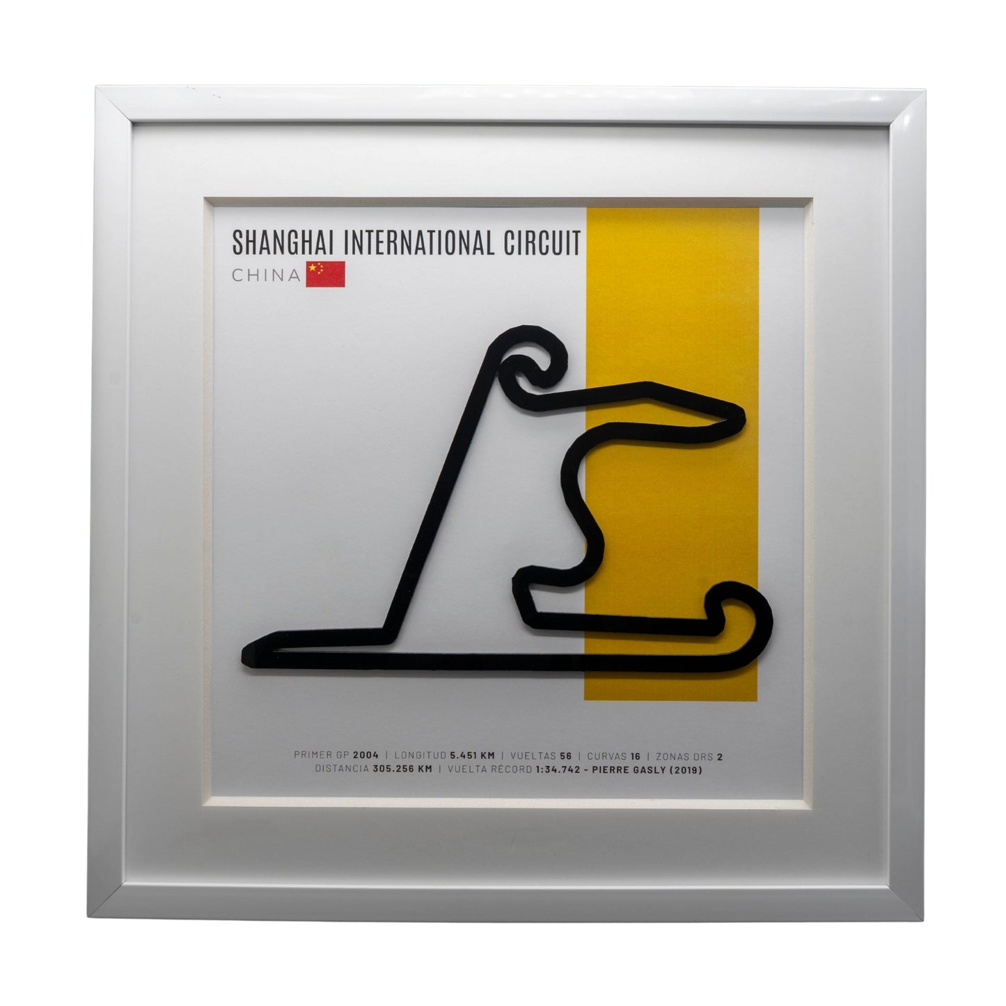 F1 – Shanghai International Circuit (China) | Circuito 3D enmarcado