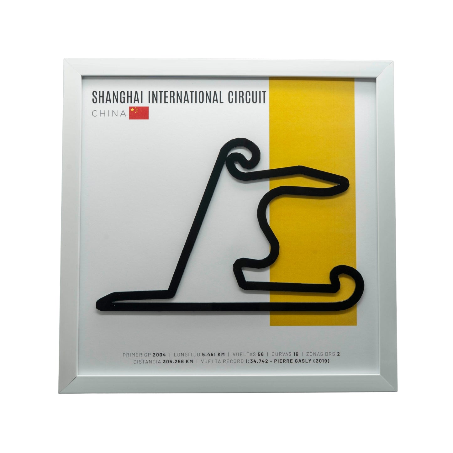F1 – Shanghai International Circuit (China) | Circuito 3D enmarcado