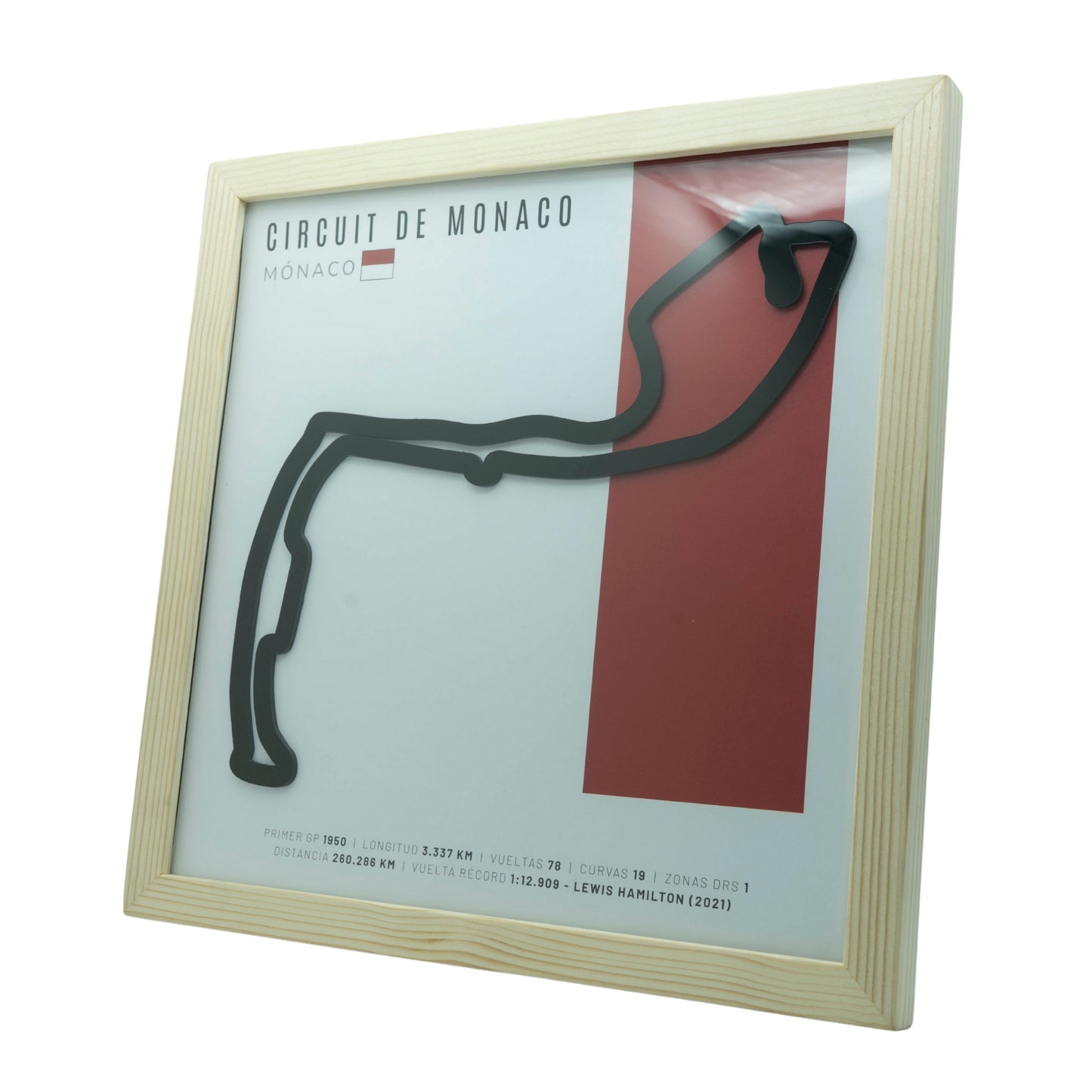 F1 – Circuit de Monaco (Mónaco) | Circuito 3D enmarcado
