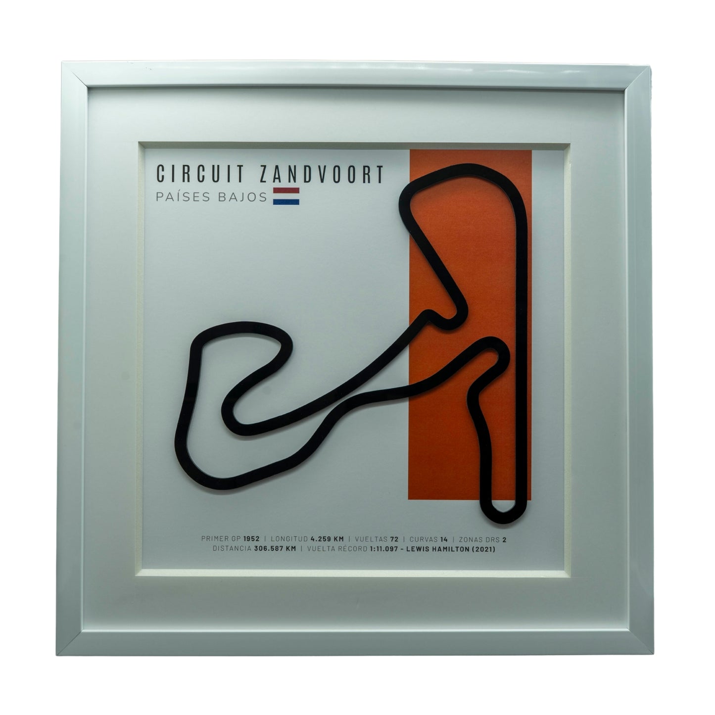 F1 – Circuit Zandvoort (Países Bajos) | Circuito 3D enmarcado