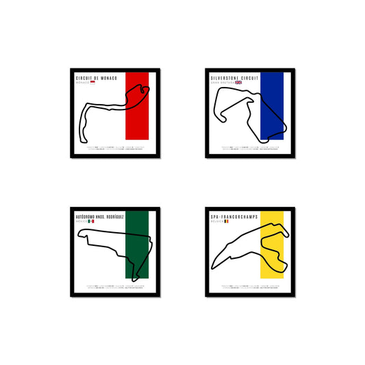 Paquete F1 – Set de 4 Circuitos Personalizables