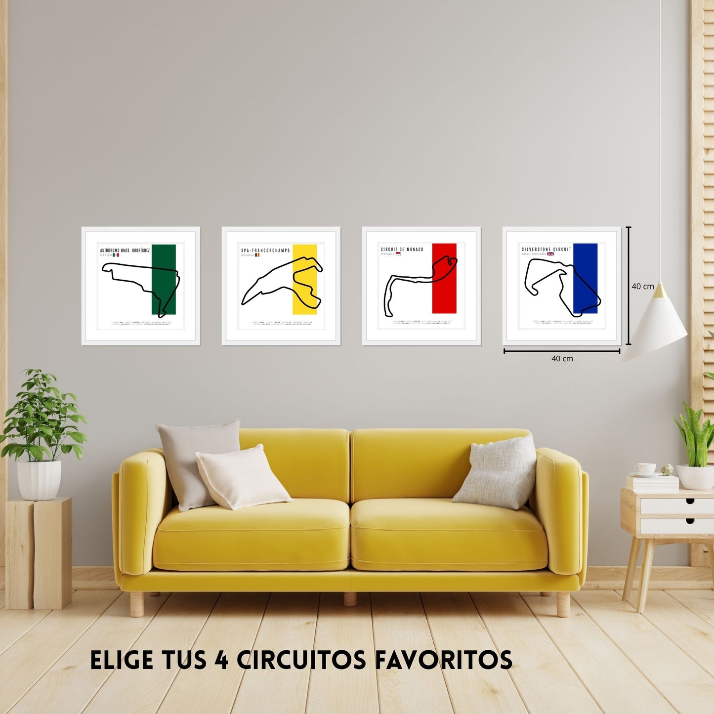 Paquete F1 – Set de 4 Circuitos Personalizables