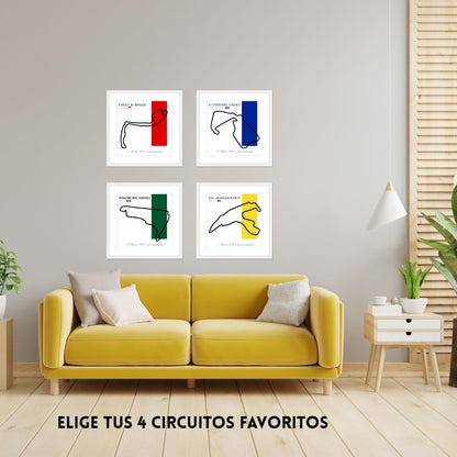 Paquete F1 – Set de 4 Circuitos Personalizables