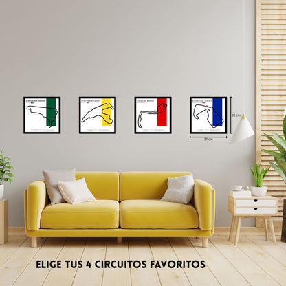 Paquete F1 – Set de 4 Circuitos Personalizables