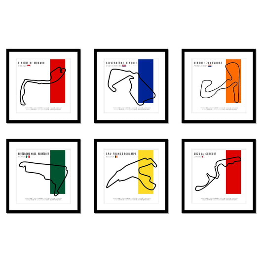 Paquete F1 – Set de 6 Circuitos Personalizables