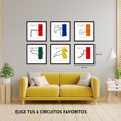 Paquete F1 – Set de 6 Circuitos Personalizables