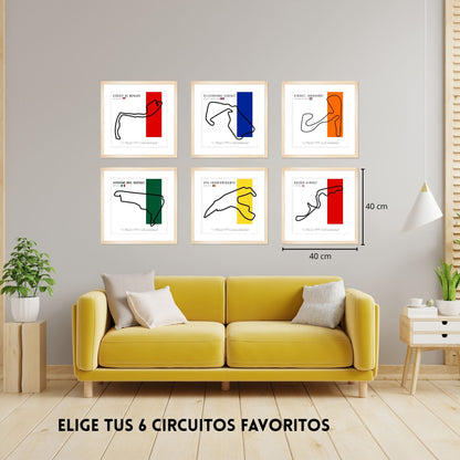 Paquete F1 – Set de 6 Circuitos Personalizables