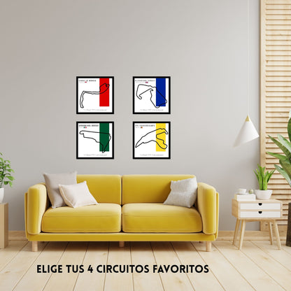 Paquete F1 – Set de 4 Circuitos Personalizables