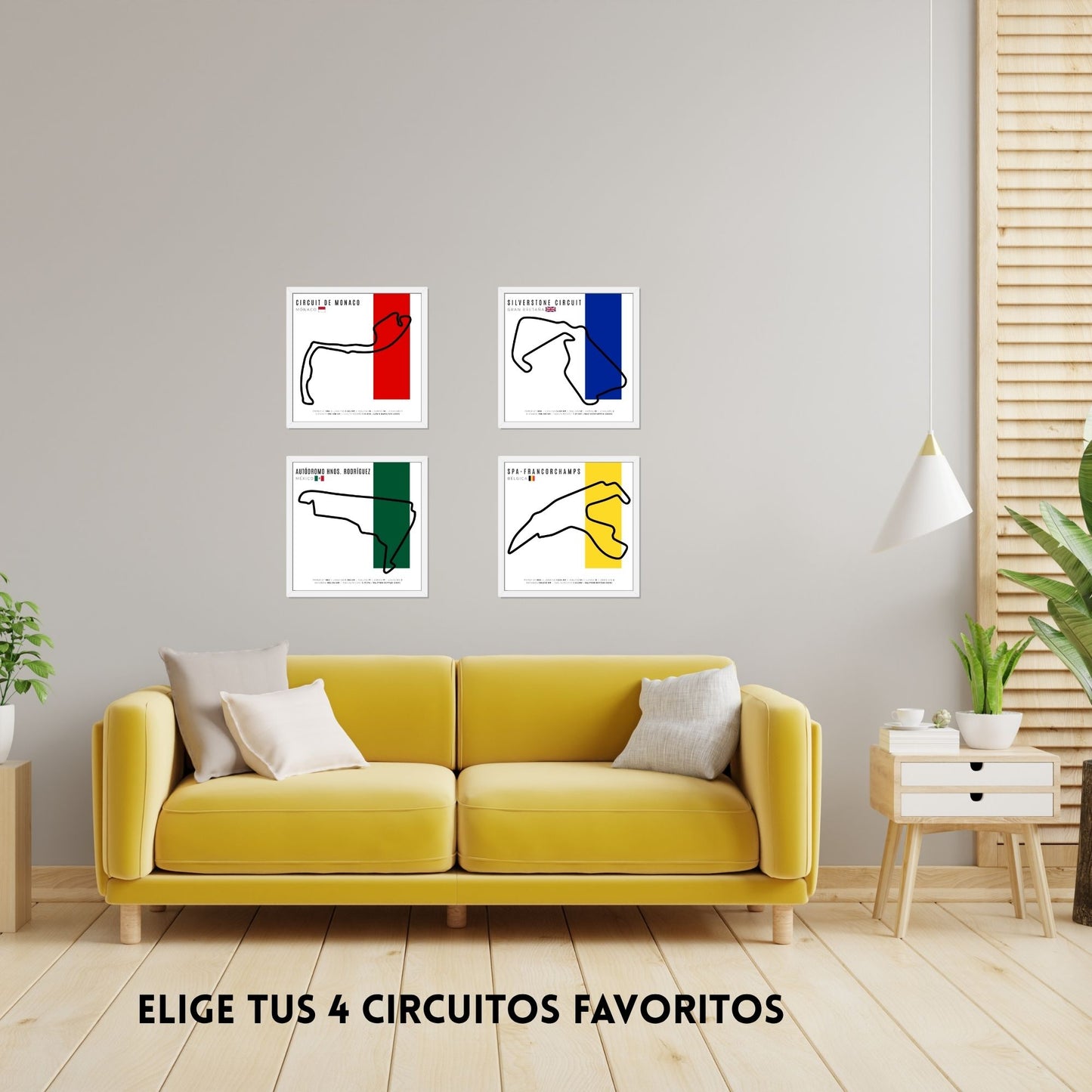 Paquete F1 – Set de 4 Circuitos Personalizables