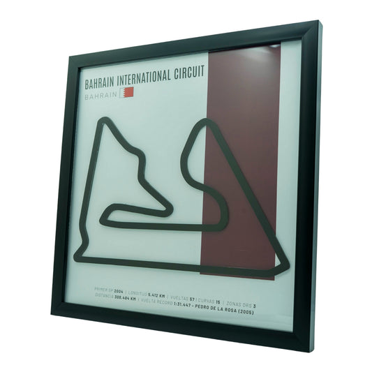 F1 – Bahrain International Circuit (Baréin) | Circuito 3D enmarcado