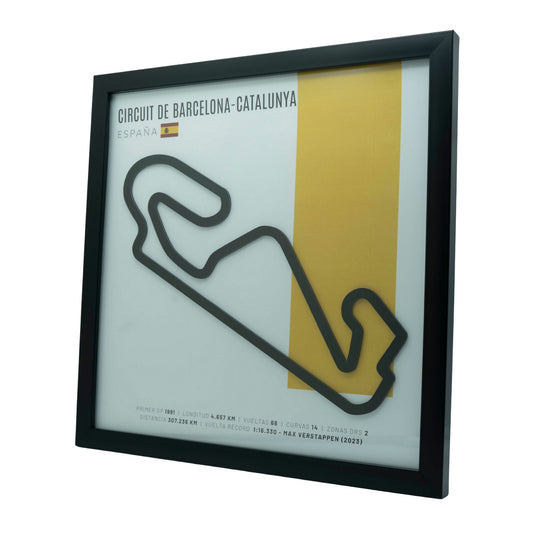 F1 – Circuit de Barcelona-Catalunya (España) | Circuito 3D enmarcado