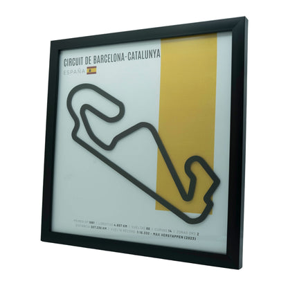 F1 - Circuito 3D Enmarcado | Circuit de Barcelona- Circuito 3D Enmarcado |Catalunya (España)