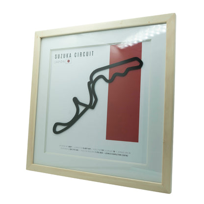 F1 – Circuito 3D Enmarcado | Suzuka Circuit (Japón)