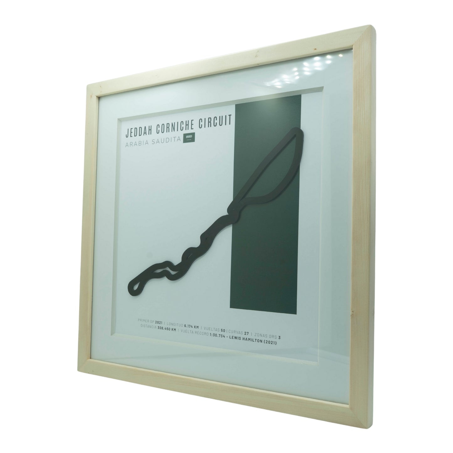 F1 –  Circuito 3D Enmarcado | Jeddah Corniche Circuit (Arabia Saudita)
