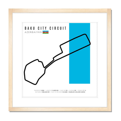 F1 - Circuito 3D Enmarcado | Baku City Circuit (Azerbaiyán)