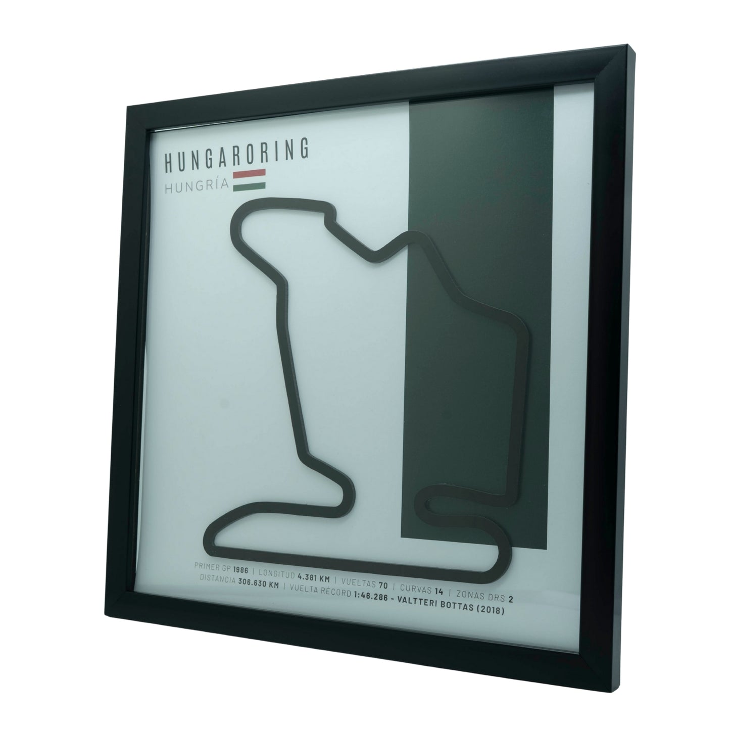 F1 - Circuito 3D Enmarcado | Hungaroring (Hungría)