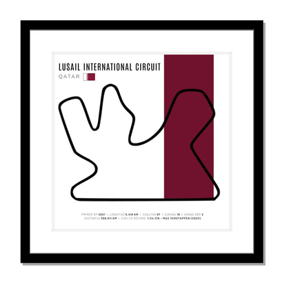 F1 - Circuito 3D Enmarcado | Lusail International Circuit (Qatar)