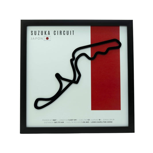 F1 – Suzuka Circuit (Japón) | Circuito 3D enmarcado