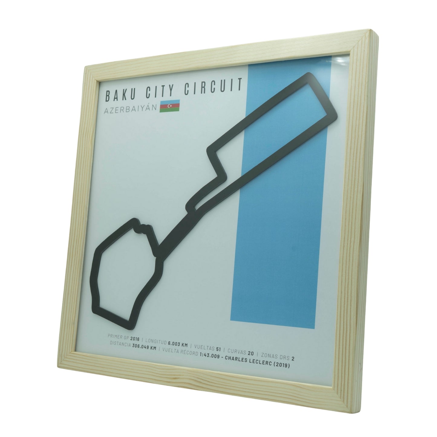 F1 - Circuito 3D Enmarcado | Baku City Circuit (Azerbaiyán)