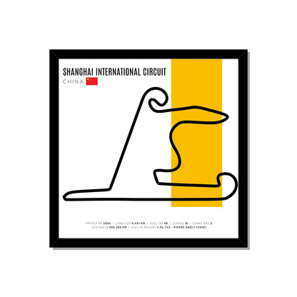F1 – Circuito 3D Enmarcado | Shanghai International Circuit (China)