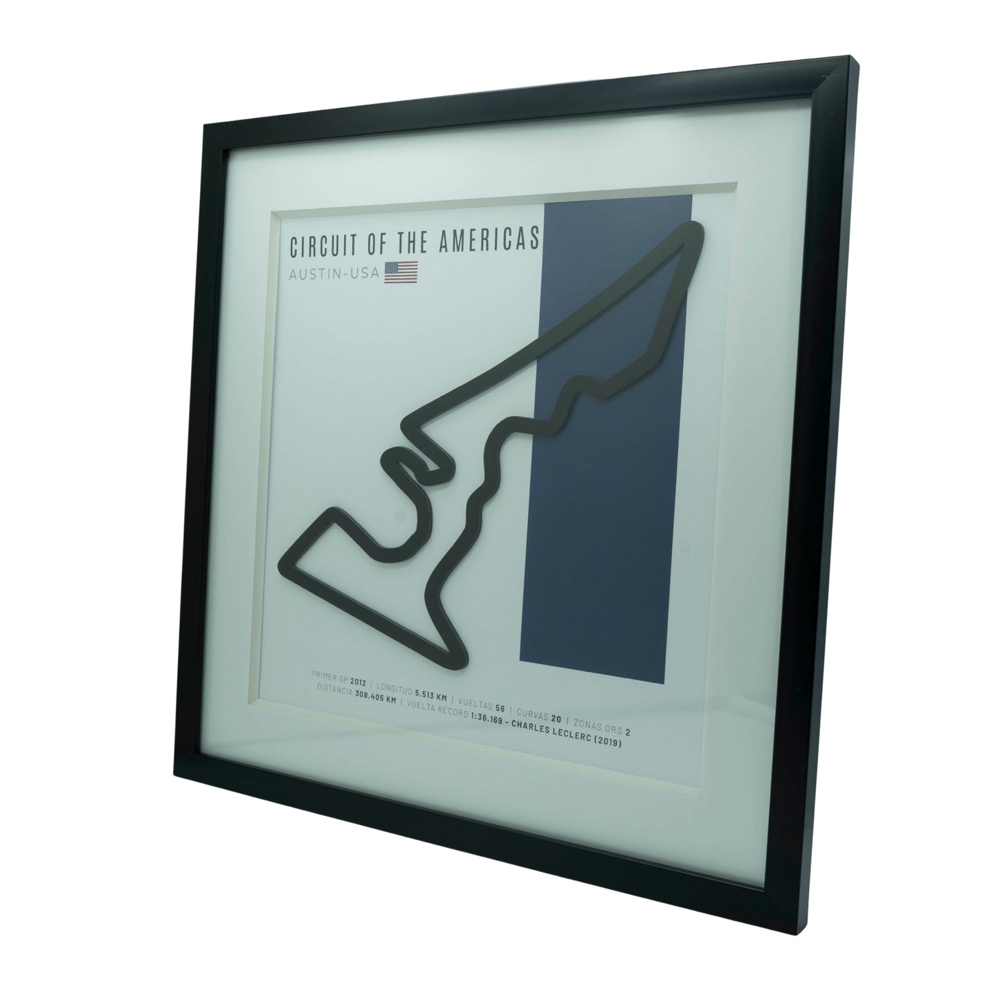 F1 - Circuito 3D Enmarcado | Circuit of The Americas / COTA (Estados Unidos)
