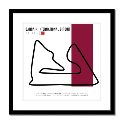 F1 – Circuito 3D Enmarcado | Bahrain International Circuit (Baréin)
