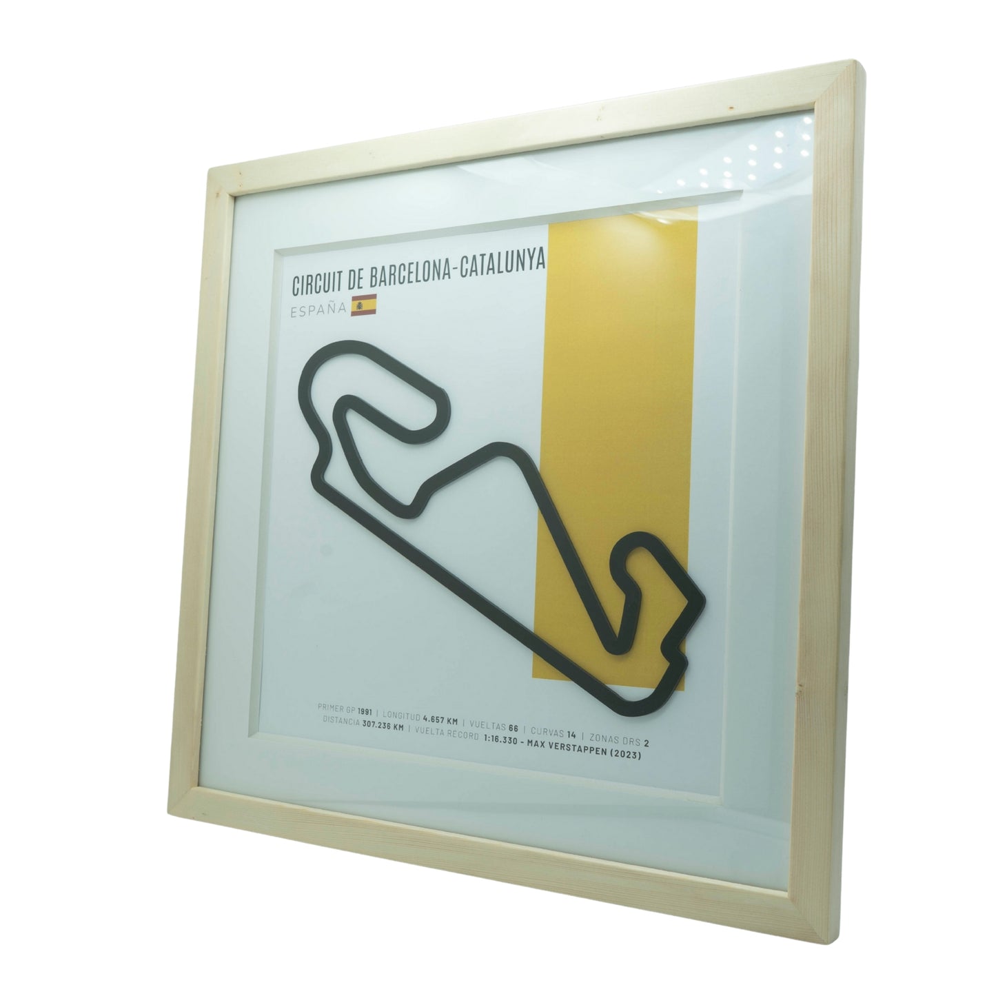 F1 - Circuito 3D Enmarcado | Circuit de Barcelona- Circuito 3D Enmarcado |Catalunya (España)