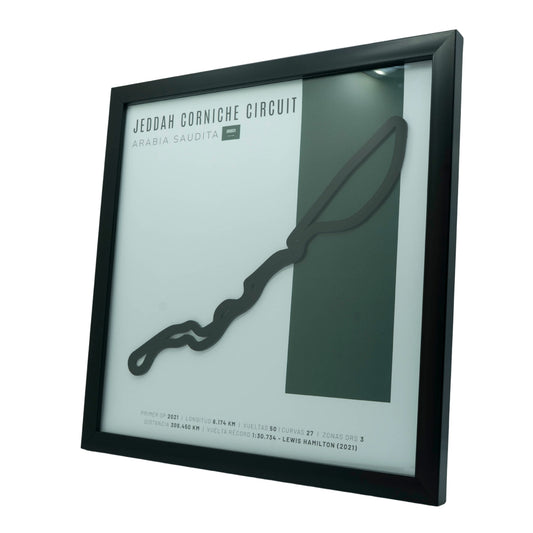 F1 – Jeddah Corniche Circuit (Arabia Saudita) | Circuito 3D enmarcado