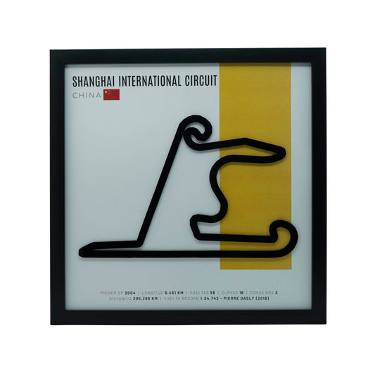 F1 – Shanghai International Circuit (China) | Circuito 3D enmarcado