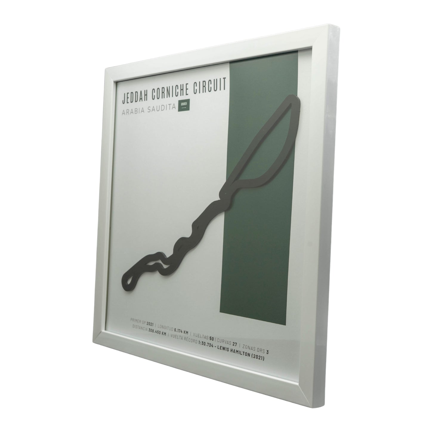 F1 –  Circuito 3D Enmarcado | Jeddah Corniche Circuit (Arabia Saudita)