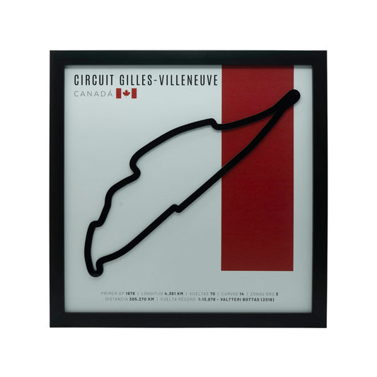 F1 – Circuit Gilles-Villeneuve (Canadá) | Circuito 3D enmarcado