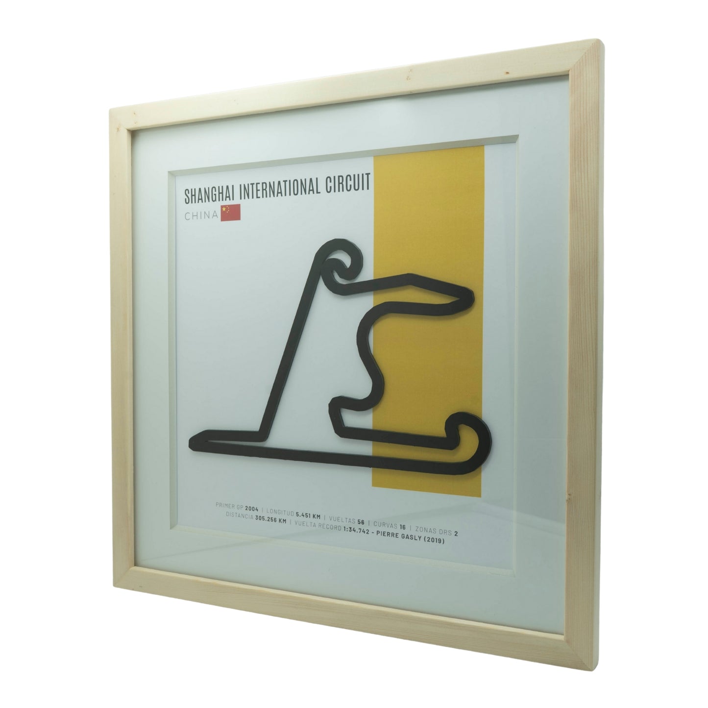 F1 – Circuito 3D Enmarcado | Shanghai International Circuit (China)