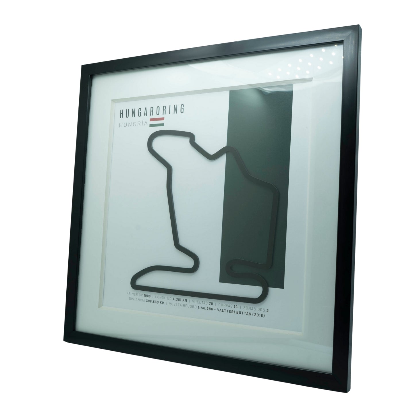 F1 - Circuito 3D Enmarcado | Hungaroring (Hungría)