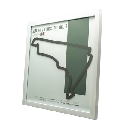 F1 - Circuito 3D Enmarcado | Autódromo Hermanos Rodríguez (México)